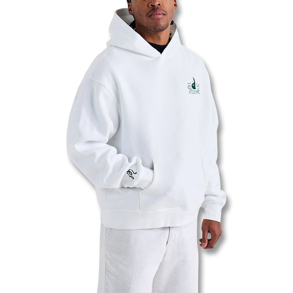 Malbon Follow Thru Hoodie Golf Jacket White - FW24