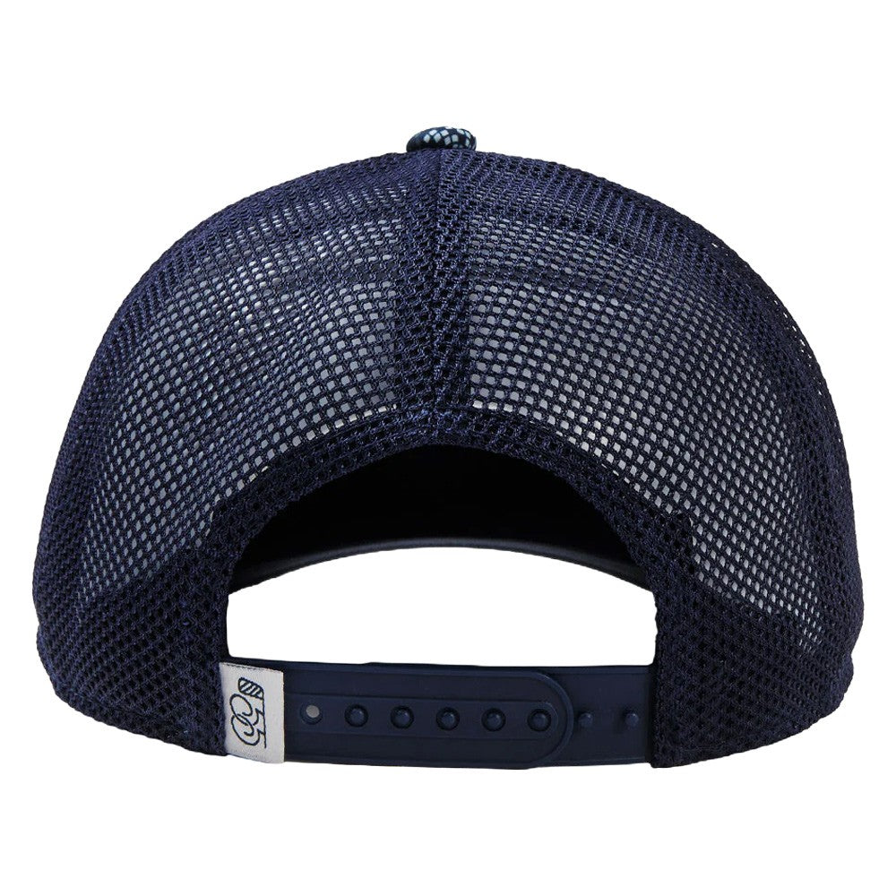 GoodGood Golf Par Plaid Golf Cap Navy - FW24