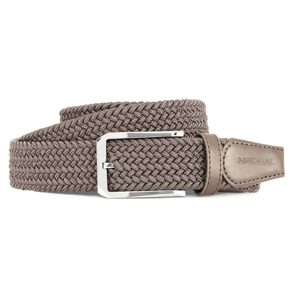 Macade Elastic Golf Belt Ash Brown - 25 Women