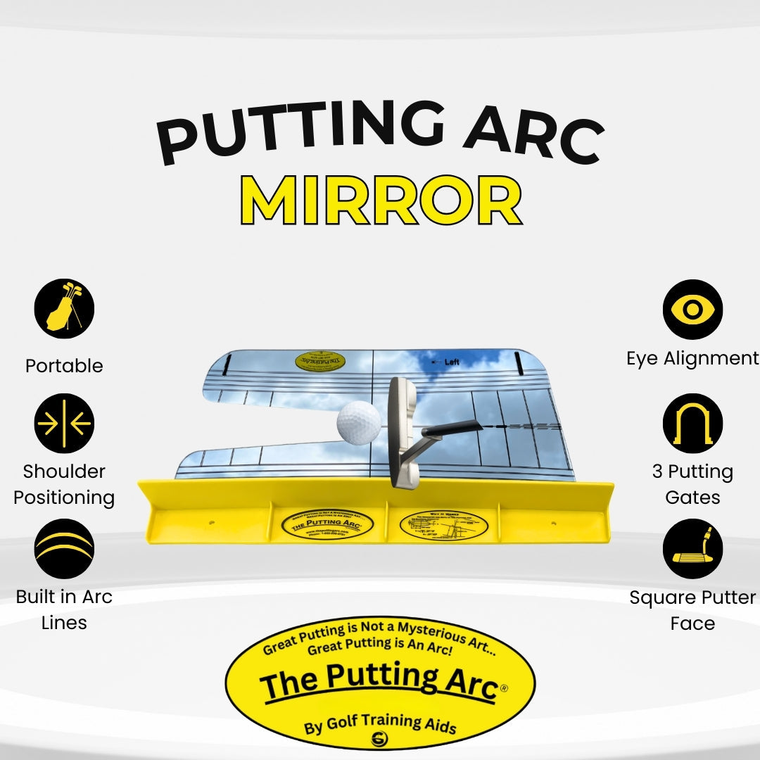 Golf Training Aid Putting Arc Mirror Bundle with T3 and Gates