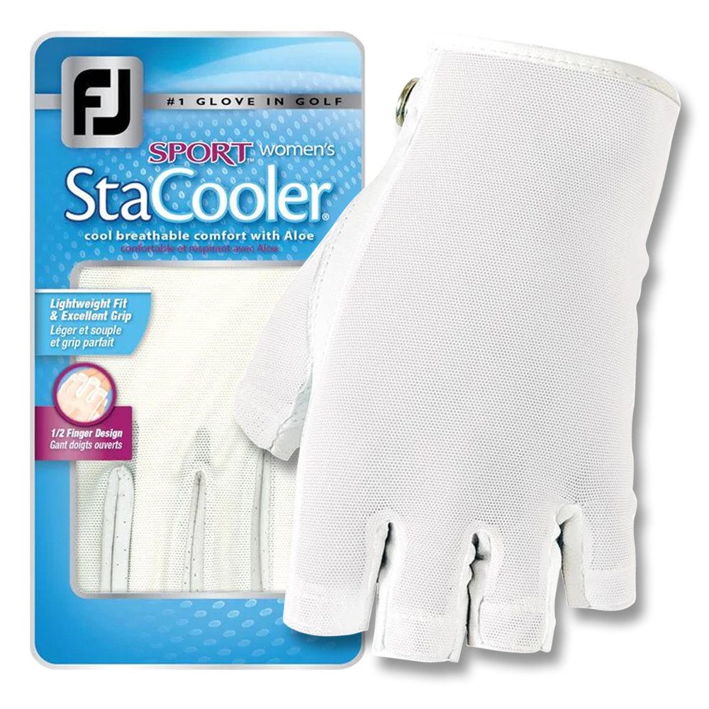 FootJoy StaCooler Sport Golf Glove White - 24 Women