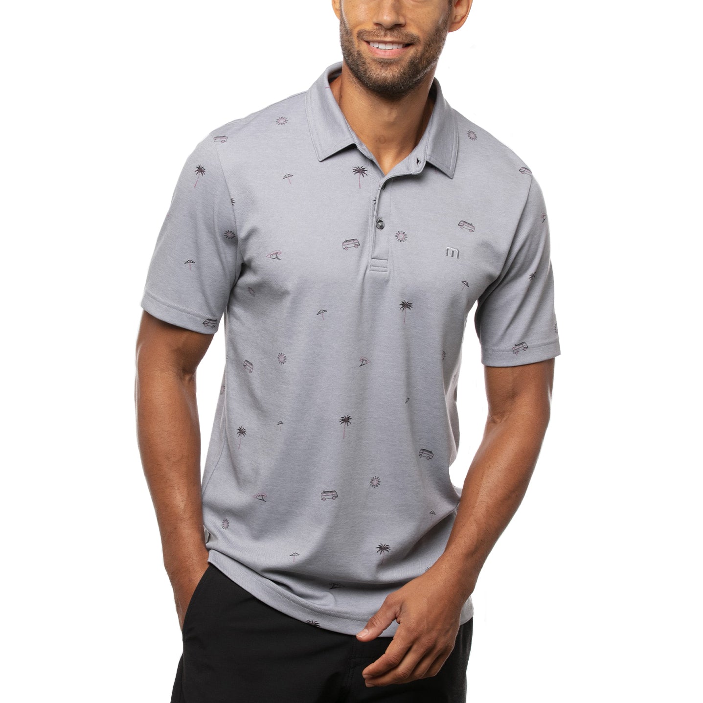 TravisMathew Drive Down Golf Polo 2021