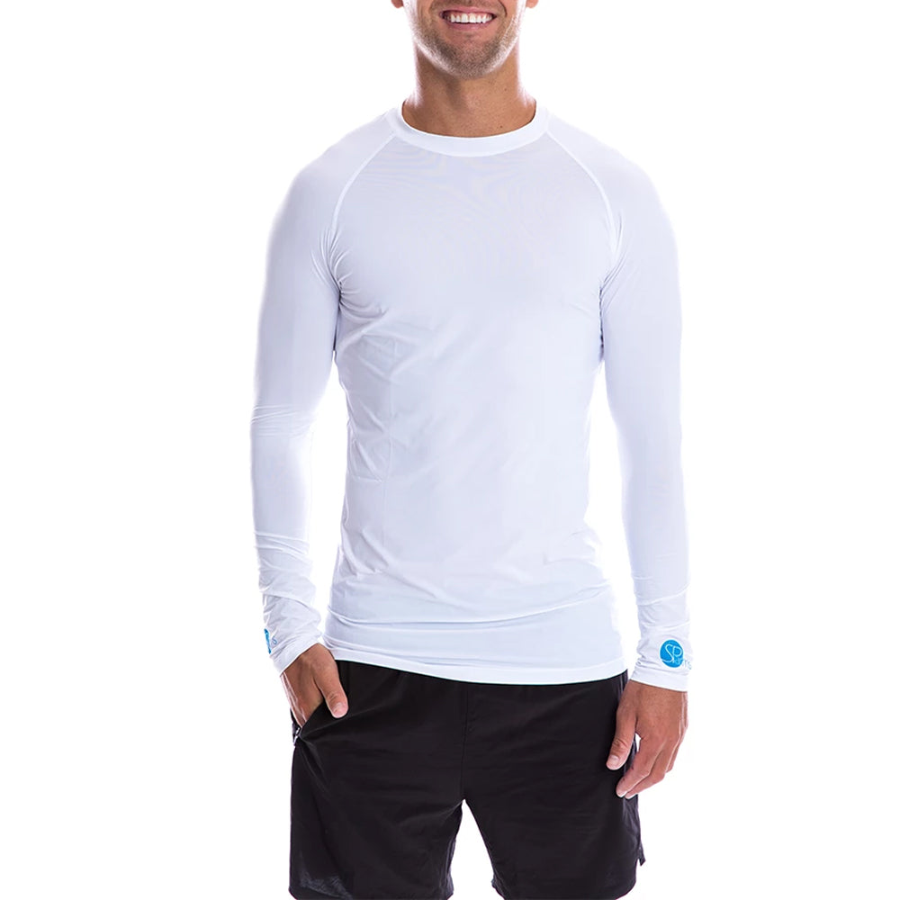 SParms Sun Protect+ UV/Sun Protection Round Neck Longsleeve Golf T-Shirt